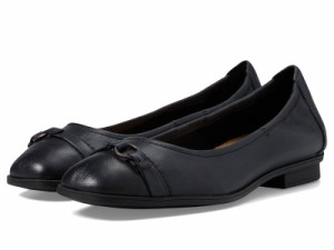 Clarks クラークス レディース 女性用 シューズ 靴 フラット Lyrical Sky Black Leather【送料無料】