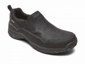 Dunham ダナム メンズ 男性用 シューズ 靴 スニーカー 運動靴 Cloud Plus Waterproof Slip-On Black Leather【送料無料】