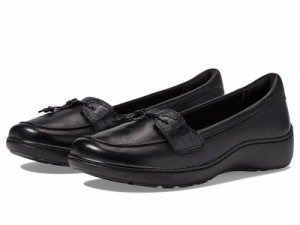 Clarks クラークス レディース 女性用 シューズ 靴 フラット Cora Haley Black Leather【送料無料】