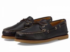 Sperry スペリー メンズ 男性用 シューズ 靴 スニーカー 運動靴 Gold Authentic Original 2-Eye Seasonal Black Leather【送料無料】