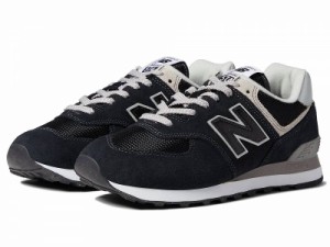 New Balance Classics ニューバランス クラシック レディース 女性用 シューズ 靴 スニーカー 運動靴 574 Core Black/White【送料無料】