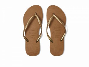 Havaianas ハワイアナス レディース 女性用 シューズ 靴 サンダル Slim Flip Flop Sandal Bronze【送料無料】