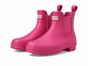 HUNTER ハンター レディース 女性用 シューズ 靴 ブーツ レインブーツ Original Chelsea Pink【送料無料】