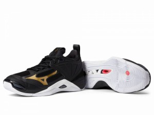 Mizuno ミズノ メンズ 男性用 シューズ 靴 スニーカー 運動靴 Wave Momentum 2 Black/Gold【送料無料】