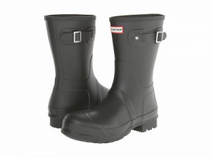 HUNTER ハンター メンズ 男性用 シューズ 靴 ブーツ レインブーツ Original Short Rain Boots Dark Olive【送料無料】