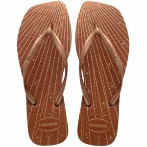 Havaianas ハワイアナス レディース 女性用 シューズ 靴 サンダル Slim Square Fireworks Flip-Flops Rust【送料無料】