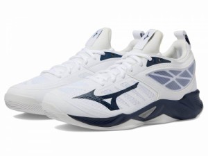 Mizuno ミズノ レディース 女性用 シューズ 靴 スニーカー 運動靴 Wave Dimension White/Navy【送料無料】