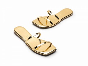 TKEES ティーキーズ レディース 女性用 シューズ 靴 サンダル Square Toe Gemma Mirror Gold【送料無料】