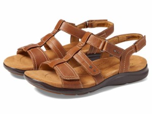 Clarks クラークス レディース 女性用 シューズ 靴 サンダル Kitly Step Tan Leather【送料無料】