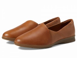 Clarks クラークス レディース 女性用 シューズ 靴 フラット Jenette Grace Tan Leather【送料無料】