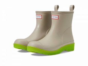 HUNTER ハンター レディース 女性用 シューズ 靴 ブーツ レインブーツ Play Short Translucent Sole Boot Grey【送料無料】