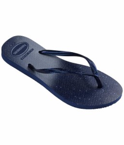 Havaianas ハワイアナス レディース 女性用 シューズ 靴 サンダル Slim Gloss Flip Flop Sandal Navy/Navy【送料無料】