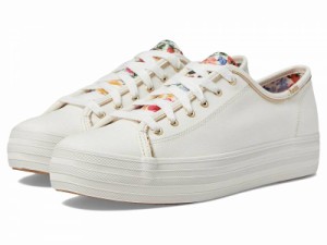 Keds ケッズ レディース 女性用 シューズ 靴 スニーカー 運動靴 Keds X Rifle Paper Triple Kick Blossom White/Multi【送料無料】