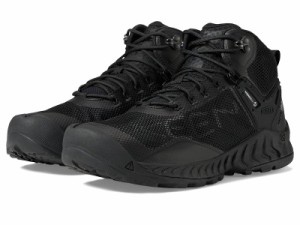 Keen キーン メンズ 男性用 シューズ 靴 ブーツ ハイキング トレッキング Nxis Evo Mid WP Triple Black【送料無料】