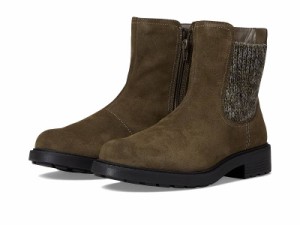 Clarks クラークス レディース 女性用 シューズ 靴 ブーツ アンクル ショートブーツ Opal Sky Dark Olive Suede【送料無料】