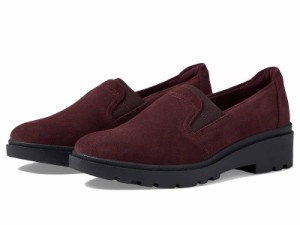 Clarks クラークス レディース 女性用 シューズ 靴 ローファー ボートシューズ Calla Rae Burgundy Suede【送料無料】