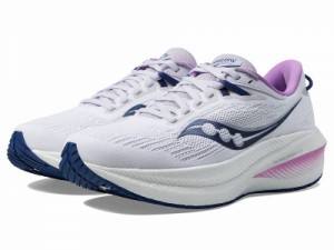 Saucony サッカニー レディース 女性用 シューズ 靴 スニーカー 運動靴 Triumph 21 White/Indigo【送料無料】