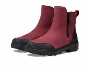 Bogs ボグス レディース 女性用 シューズ 靴 ブーツ アンクル ショートブーツ Holly Zip Leather Cranberry【送料無料】