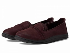 Clarks クラークス レディース 女性用 シューズ 靴 フラット Breeze Sol Burgundy Synthetic【送料無料】