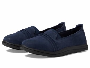 Clarks クラークス レディース 女性用 シューズ 靴 フラット Breeze Sol Navy Synthetic【送料無料】