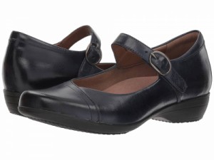 Dansko ダンスコ レディース 女性用 シューズ 靴 ローファー ボートシューズ Fawna Navy Burnished Calf【送料無料】