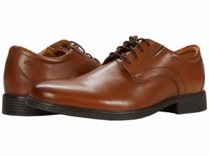 Clarks クラークス メンズ 男性用 シューズ 靴 オックスフォード 紳士靴 通勤靴 Whiddon Plain Dark Tan Leather【送料無料】