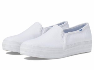 Keds ケッズ レディース 女性用 シューズ 靴 スニーカー 運動靴 Triple Decker Canvas White 1【送料無料】