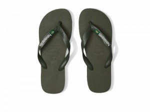 Havaianas ハワイアナス メンズ 男性用 シューズ 靴 サンダル Brazil Logo Flip Flop Sandal Moss/Moss【送料無料】