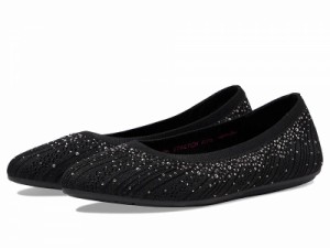 SKECHERS スケッチャーズ レディース 女性用 シューズ 靴 フラット Cleo 2.0 Glitzy Daze Black Sparkle【送料無料】