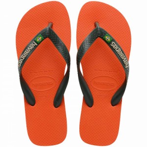 Havaianas ハワイアナス メンズ 男性用 シューズ 靴 サンダル Brazil Logo Flip Flop Sandal Sunset Orange【送料無料】