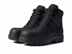 Dunham ダナム メンズ 男性用 シューズ 靴 ブーツ ワークブーツ 8000 Works Safety 6 Boot Black Textured Leather【送料無料】