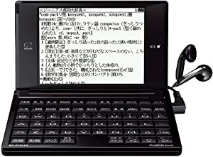 SII 電子辞書 PASORAMA ビジネスモデル SR-G7001M コンパクトサイズ 名刺ビューアー 研究社新和英大辞典(中古品)