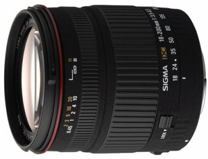 SIGMA シグマ 18-200mm F3.5-6.3 DC デジタル専用 ニコン用 (ニコンD40/x、(中古品)