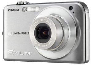 CASIO デジタルカメラ EXILIM (エクシリム) ZOOM EX-Z1050SR シルバー(中古品)