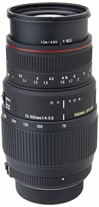 SIGMA 望遠ズームレンズ APO 70-300mm F4-5.6 DG MACRO ニコン用 フルサイ (中古品)