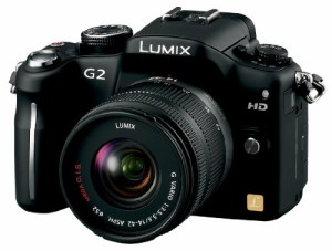 Panasonic デジタル一眼カメラ G2レンズキット(14-42mm/F3.5-5.6付属) コン(中古品)