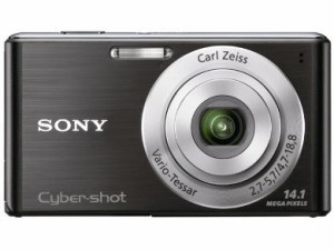 ソニー SONY デジタルカメラ Cybershot W530 1410万画素CCD 光学ｘ4 ブラック DSC-W53(中古品)