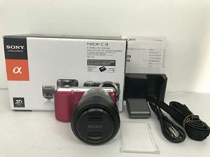 ソニー SONY デジタル一眼カメラ α NEX-C3 ズームレンズキット ピンク NEX(中古品)