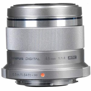 OLYMPUS 単焦点レンズ M.ZUIKO DIGITAL 45mm F1.8 シルバー(中古品)