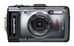 OLYMPUS デジタルカメラ TG-1 シルバー 12m防水 2m耐落下衝撃 -10℃耐低温 (中古品)