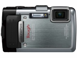 OLYMPUS デジタルカメラ STYLUS TG-835 Tough シルバー 防水性能10m GPS機能 電子コン(中古品)