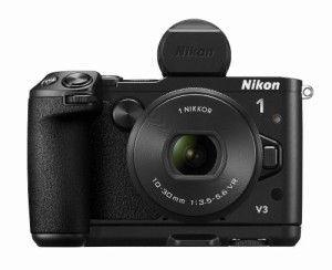 Nikon ミラーレス一眼Nikon 1 V3 プレミアムキット ブラック(中古品)