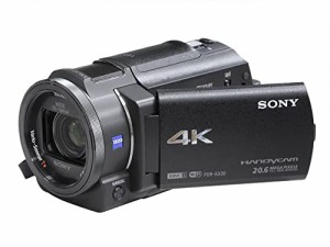 SONY 4Kビデオカメラ Handycam FDR-AX30 ブラック 光学10倍 FDR-AX30-B(中古品)