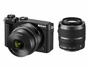 Nikon ミラーレス一眼 Nikon1 J5 ダブルズームキット ブラック J5WZBK(中古品)