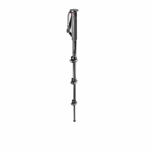 Manfrotto 一脚 XPRO monopod+ カーボン 4段 ブラック MPMXPROC4(中古品)