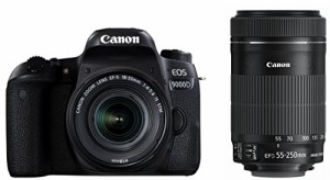 Canon デジタル一眼レフカメラ EOS 9000D ダブルズームキット EF-S18-55mm/(中古品)
