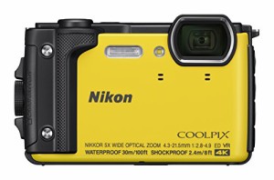 Nikon デジタルカメラ COOLPIX W300 YW クールピクス イエロー 防水(中古品)