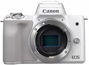 Canon キヤノン ミラーレス一眼カメラ EOS Kiss M(ホワイト) EOSKISSMWH-BO(中古品)