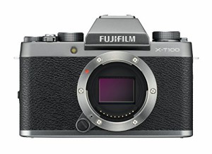 FUJIFILM ミラーレス一眼 X-T100ダークシルバー X-T100-DS ボディ(中古品)