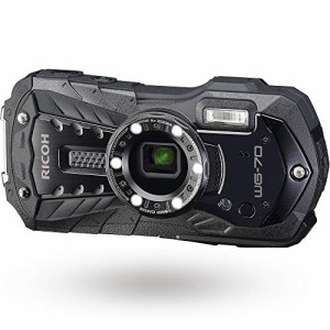 RICOH WG-70 ブラック リコー本格防水デジタルカメラ 14m防水 (連続2時間) (中古品)